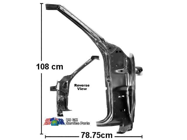 Door Frame Inner Pillar: 69 Camaro & Firebird (ea)